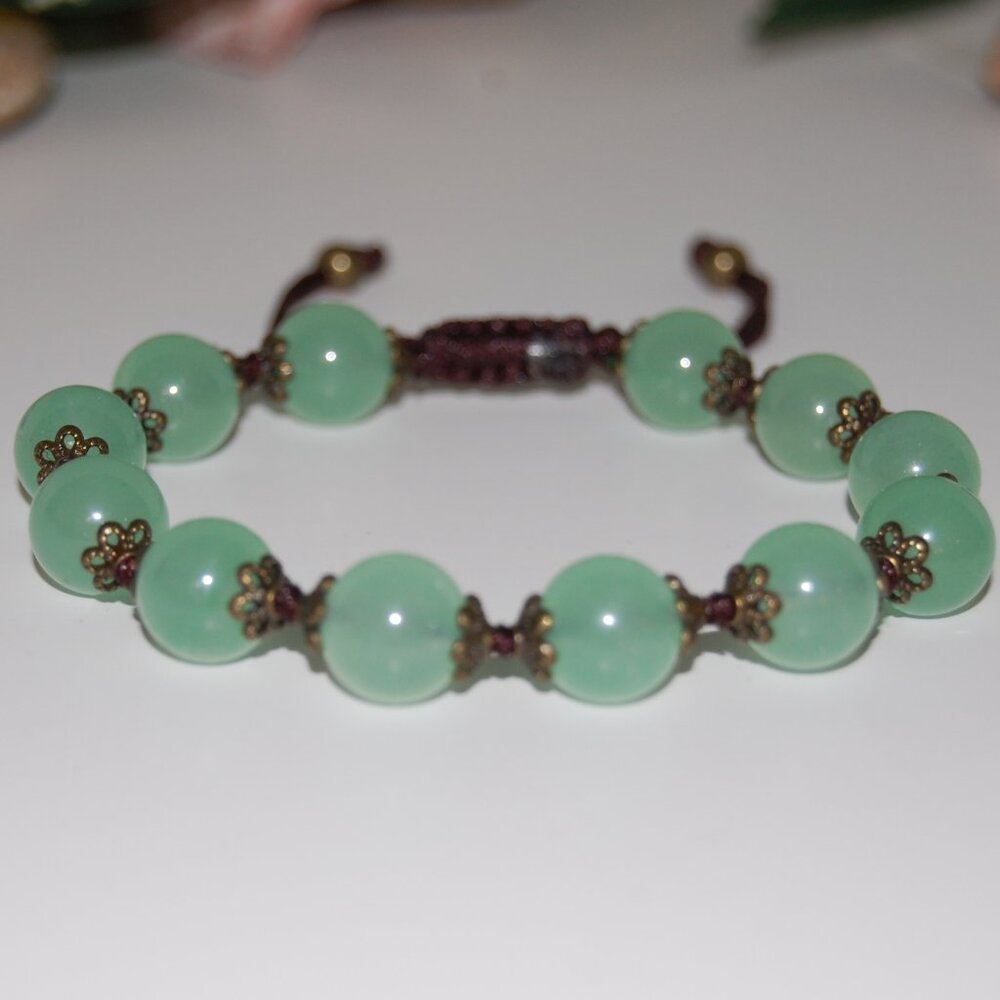 Large Stone Beads Bracelet,10mm Beads,Shamballa Beads Bracelet